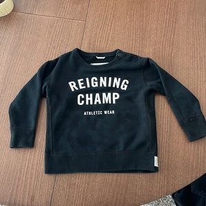 Reigning, champ toddler sweat top